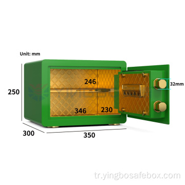 Birçok renk seçeneği mini güvenli kutu elektronik kasa